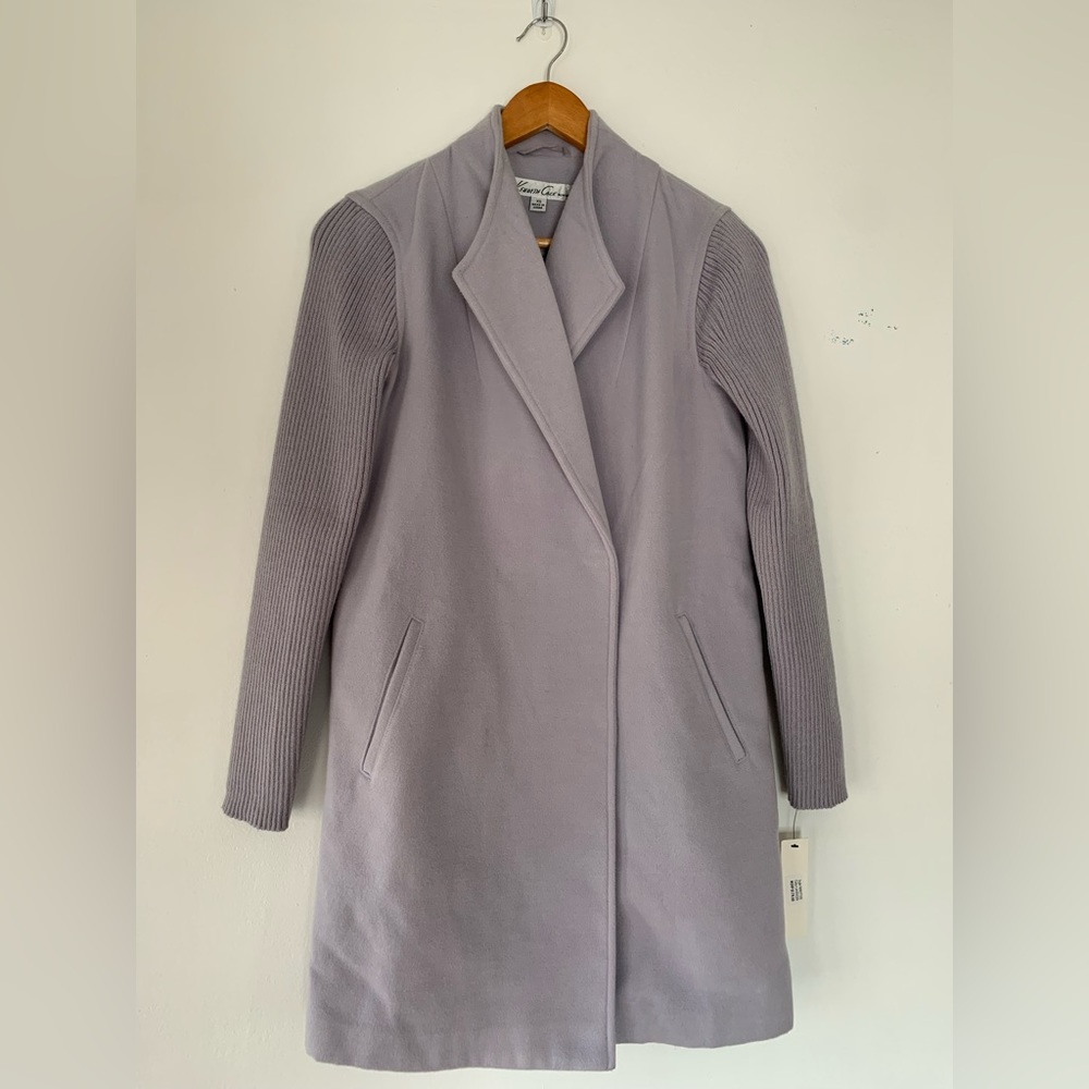 Kenneth Cole Long Coat Lavender XS